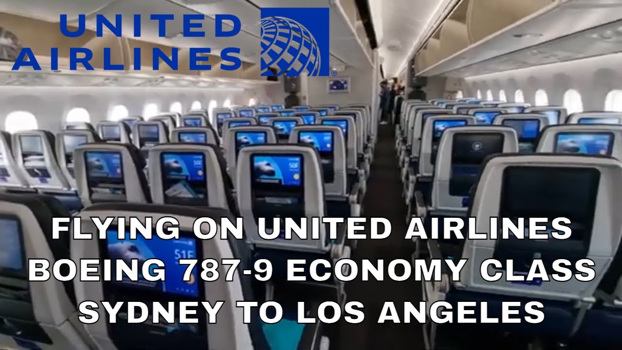 Перелет эконом-классом на Boeing 787-9 авиакомпании UNITED AIRLINES из Сиднея в Лос-Анджелес в 20...