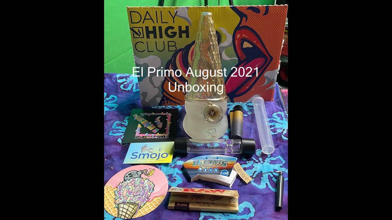 Daily High Club El Primo August 2021 unboxing and sesh