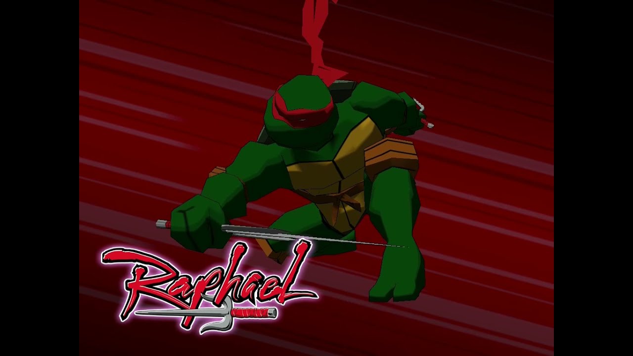 Teenage Mutant Ninja Turtles: 2003 Game (PC) - Stage 1 - Raphael (Hard + All Makimonos)