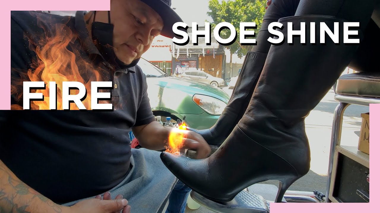 These SHOES are ON FIRE 🔥 RELAX & SLEEP 2 Hrs 30 Min of SHOE SHINE WITH KAT 🇲🇽 Street Shoe Shine