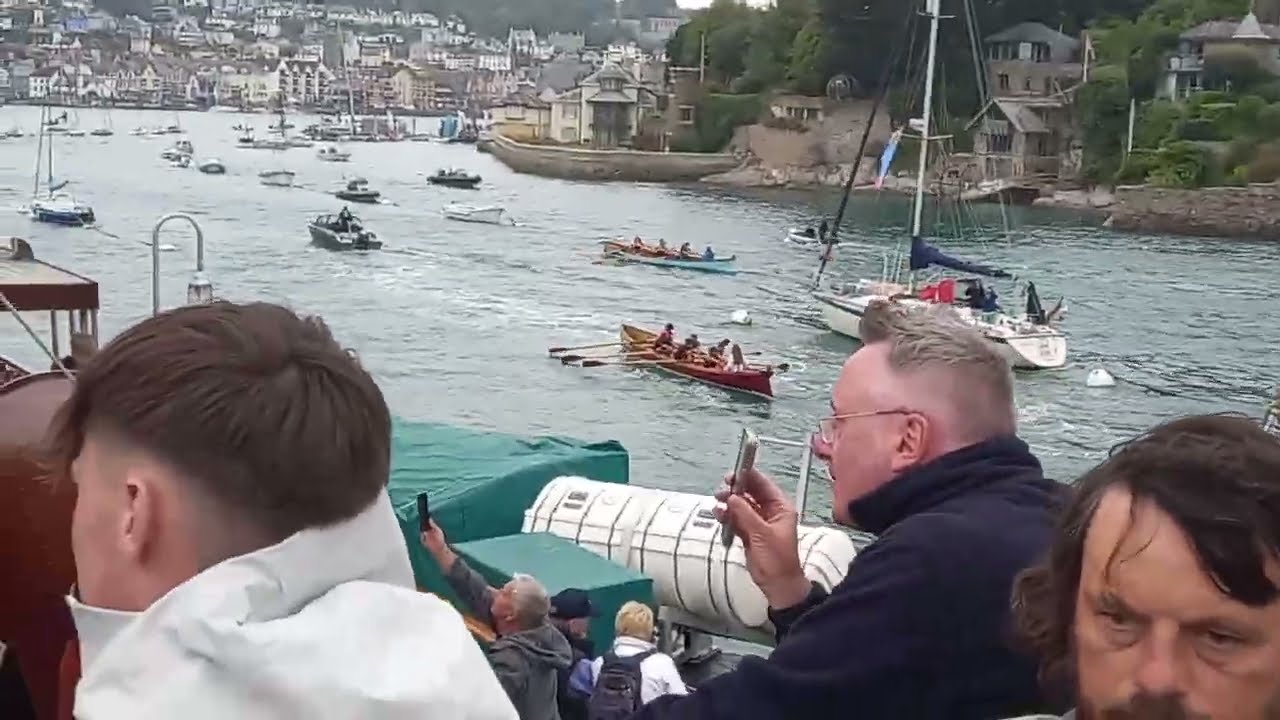 PS Waverley & Kingswear Castle meet in Dartmouth