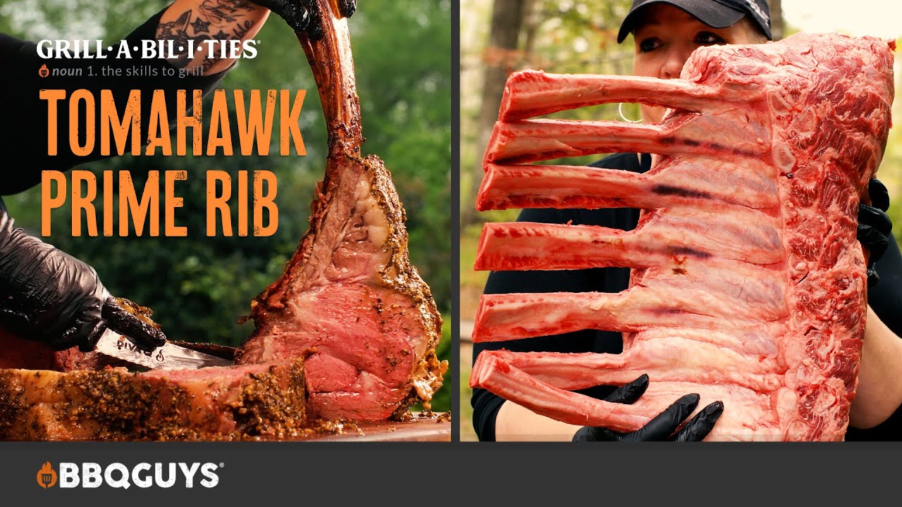Tomahawk Prime Rib Roast Recipe | Diva Q | Smoked on a Traeger Grill | Master Grillability | BBQGuys