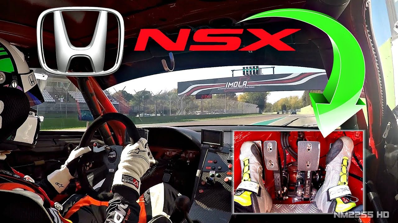 Honda NSX 3.5L Stroker V6 ITB's ONBOARD @ Imola + Footwork Cam with Heel-Toe