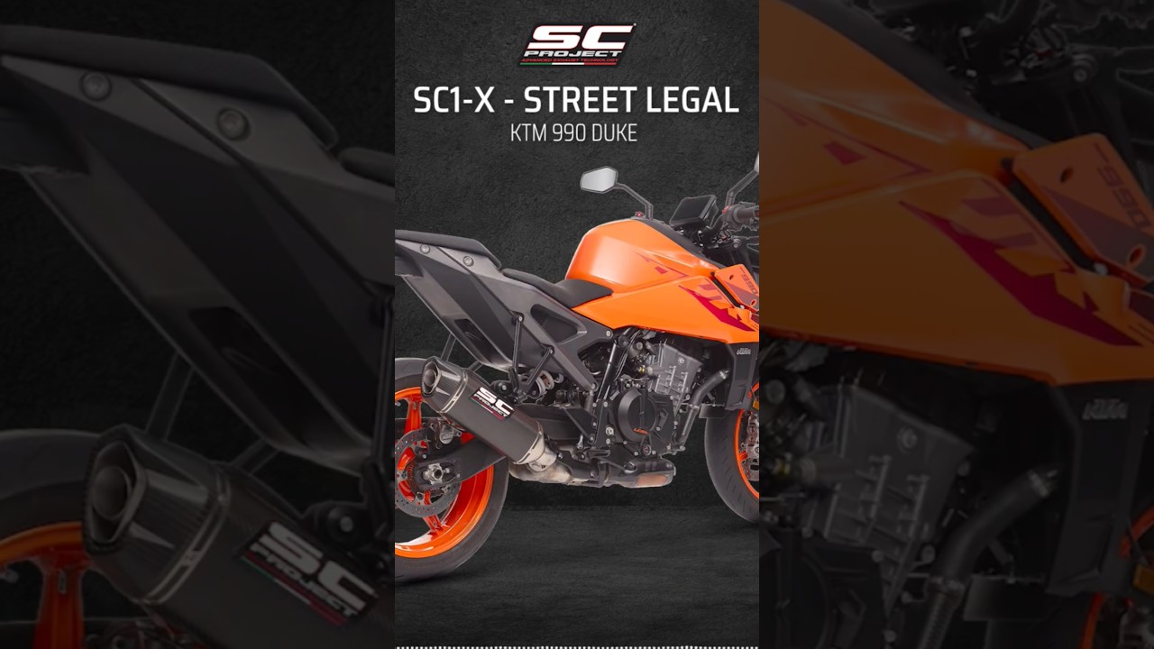 SC-Project SC1-X exhaust for KTM 990 DUKE #racing #scproject #ktm990 #duke #superbikefactory #shorts