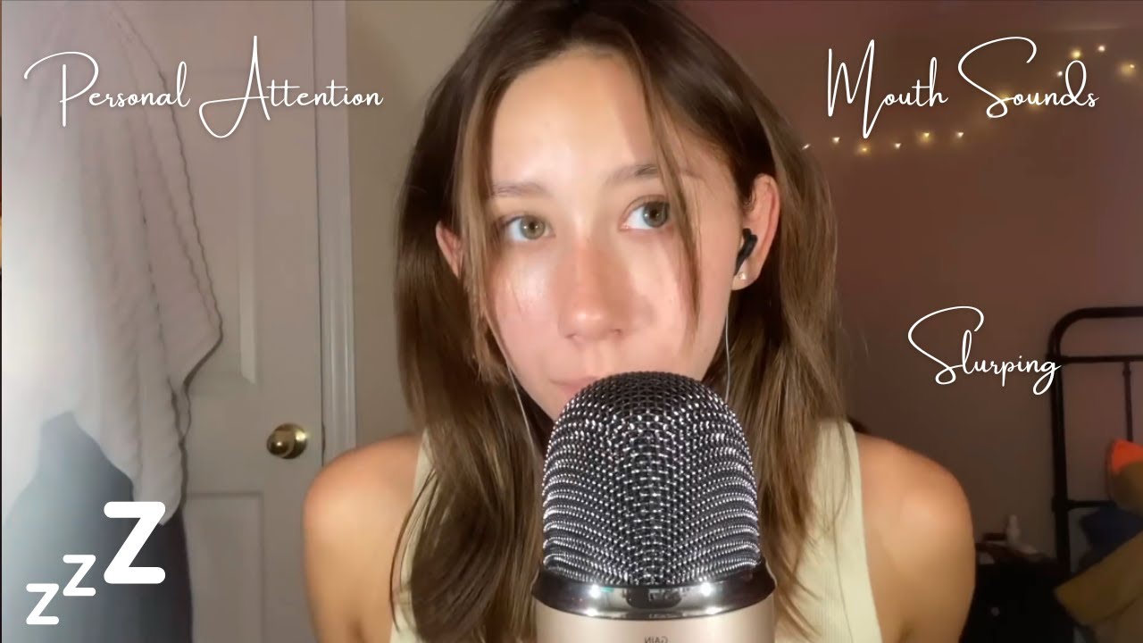 Dakota b ASMR Slurping Compilation | Mouth Sounds, Personal Attention, UpClose, Spit Painting