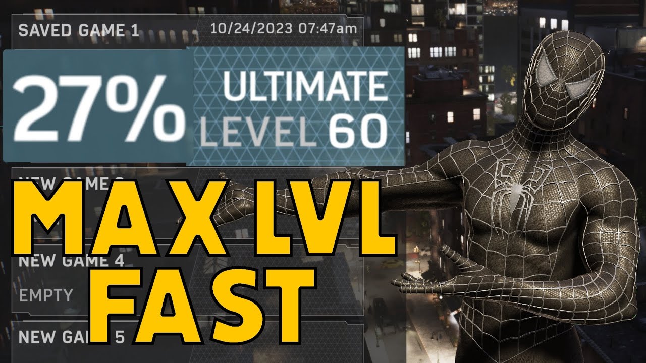 FASTEST WAY TO LVL 60 IN MARVEL'S SPIDER-MAN 2 (XP Farm)