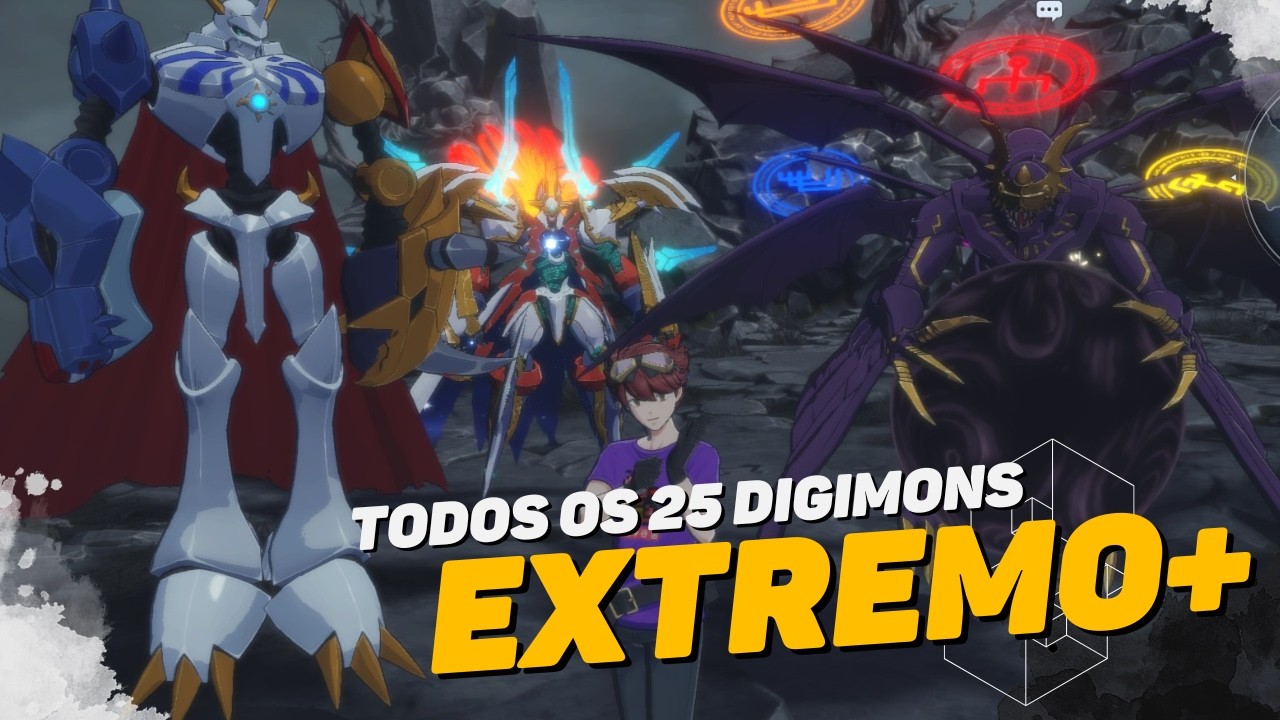 Todos os Digimons Geração EXTREMO+ | Digimon Time Stranger