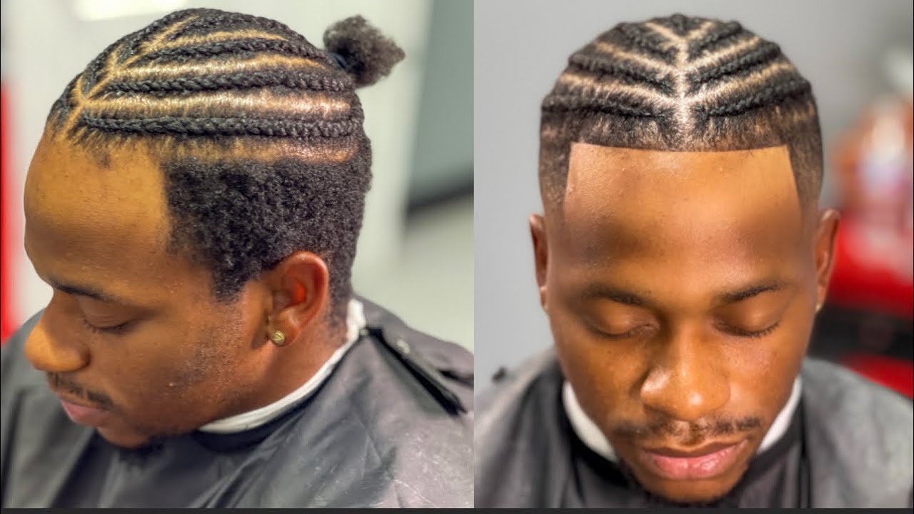 🔥Fade with Braids on top | Crispy Lineup