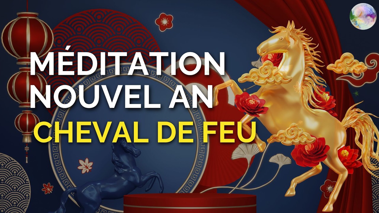 Méditation Nouvel An Chinois Cheval de Feu 17 février 2026 | Force, confiance, motivation