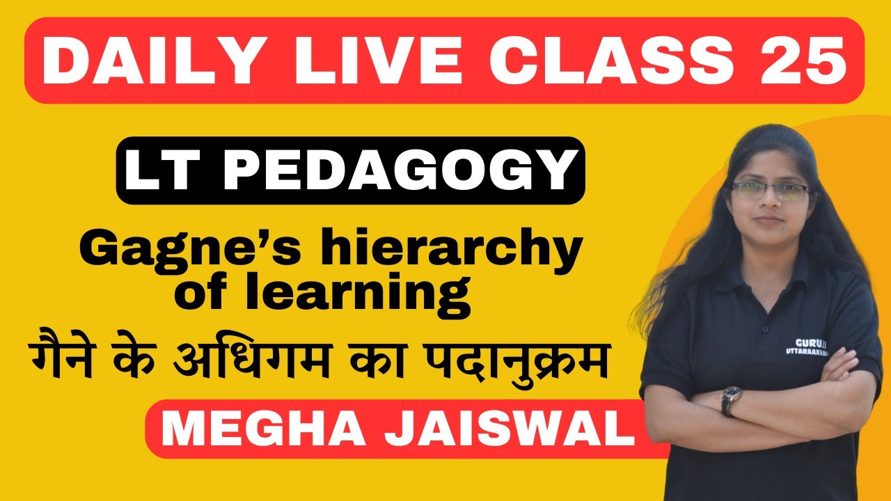 Gagne’s hierarchy of learning  | UK LT Pedagogy | Daily Class 25