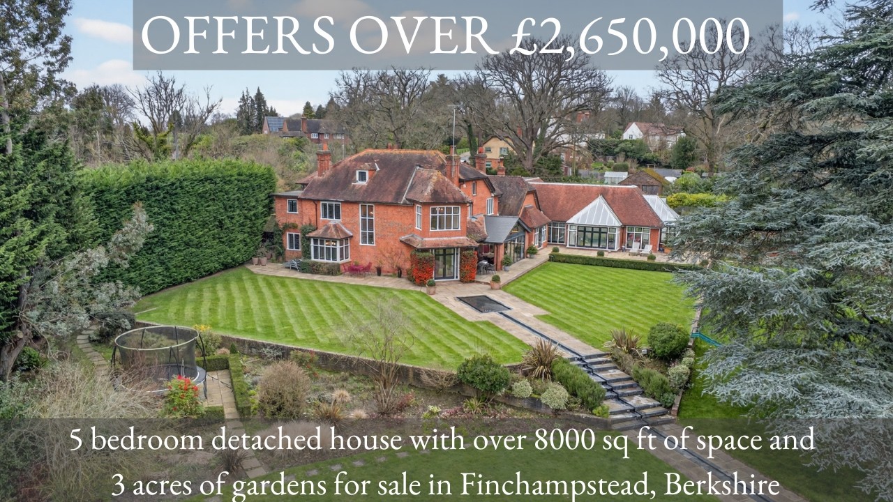 5 bedroom Victorian house within 3.3 acres of beautiful grounds in Fleet Hill, Finchampstead.