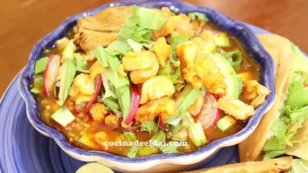 Pozole Rojo Con Pollo
