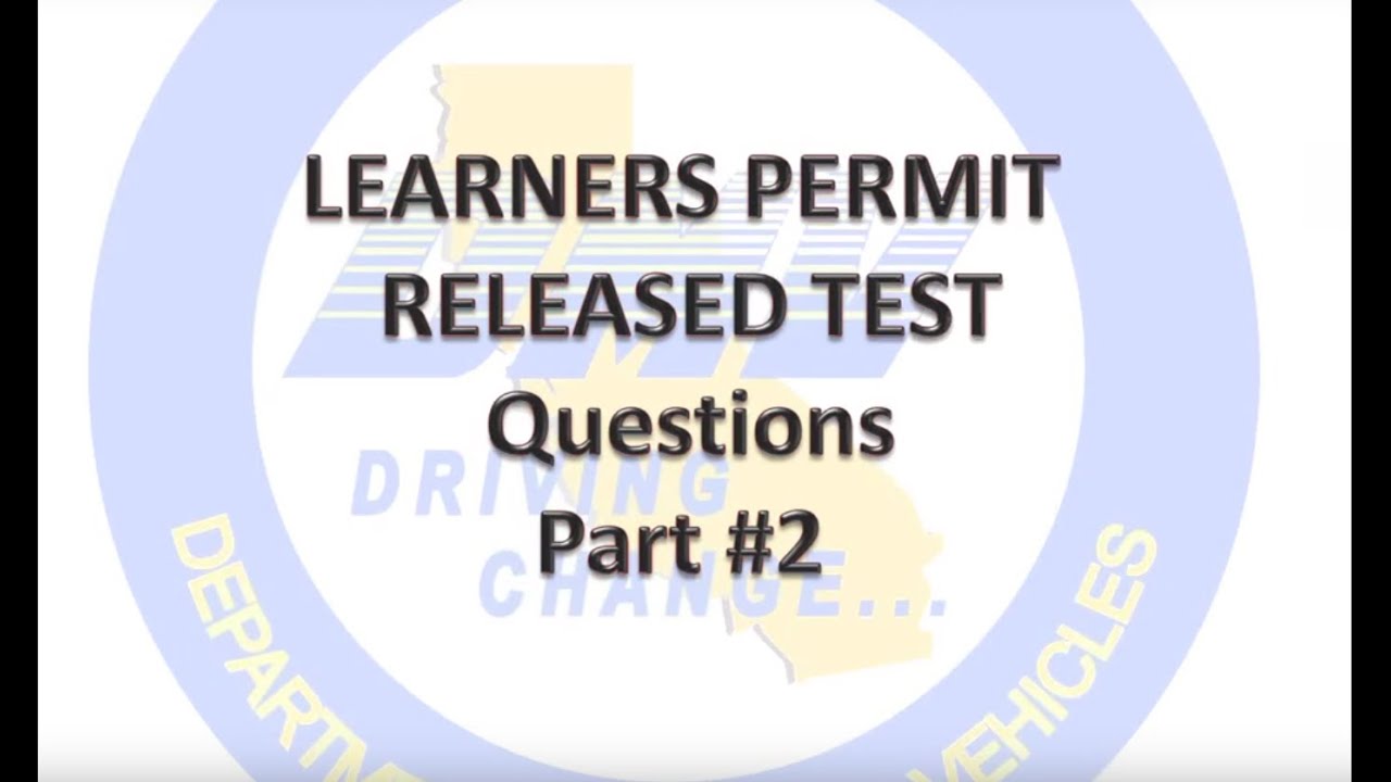 2023 DMV Test Permit Part 2 Questions Real Tests and Answers