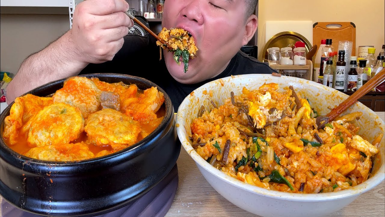 고추장 전찌개 + 비빔밥 추석 해장요리 먹방 mukbang