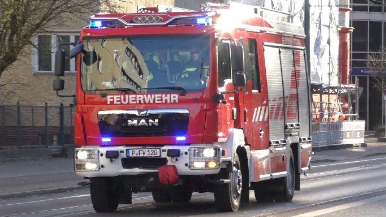 [Gartenlaubenbrand] Einsatzfahrten der Berufsfeuerwehr Potsdam