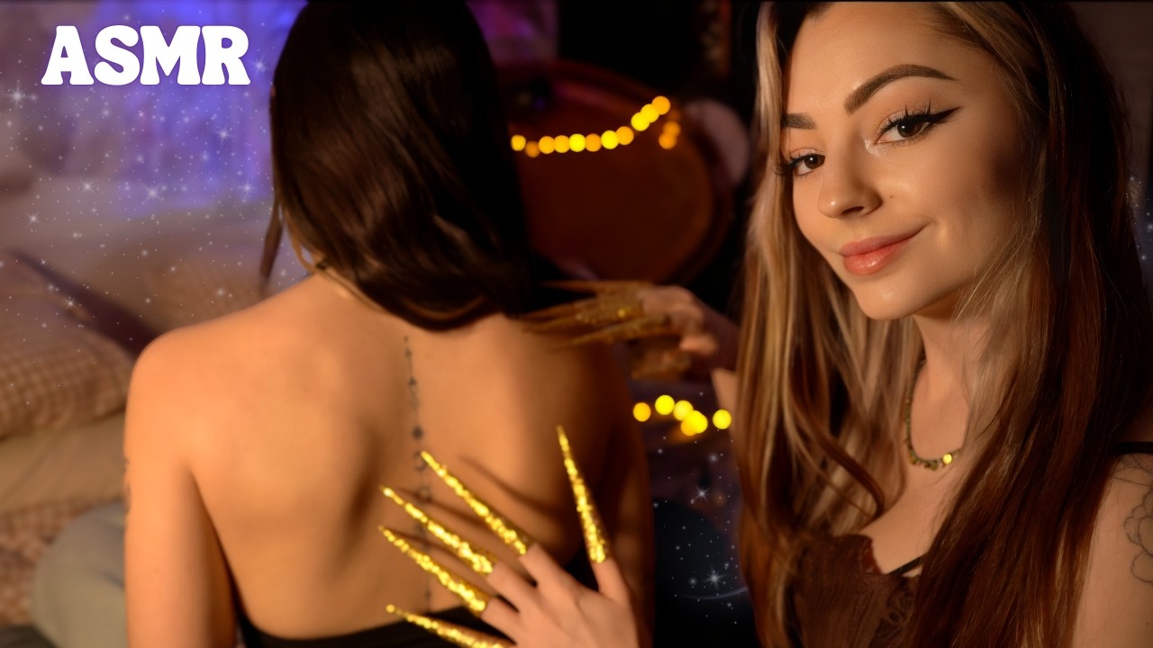 ASMR Papouilles et Back Tracing sur le Dos de ma Petite Sœur 💤