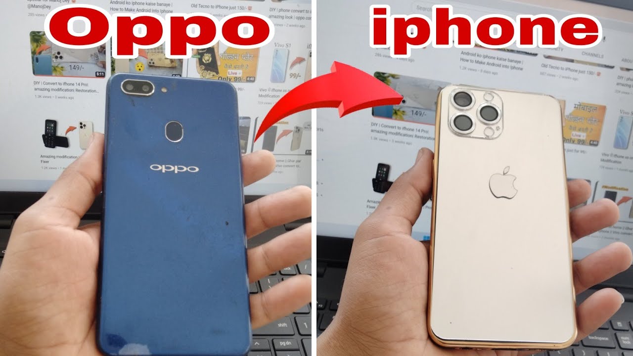 Oppo से iPhone बनाया 😍 बड़ा मजा आया