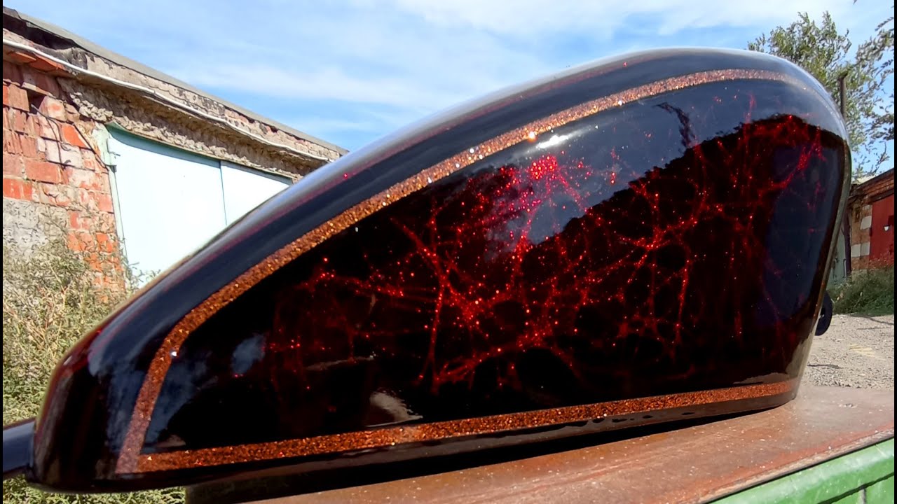 Creating this unique pattern was not difficult / Harley Davidson / Motorcycle tank / How to paint