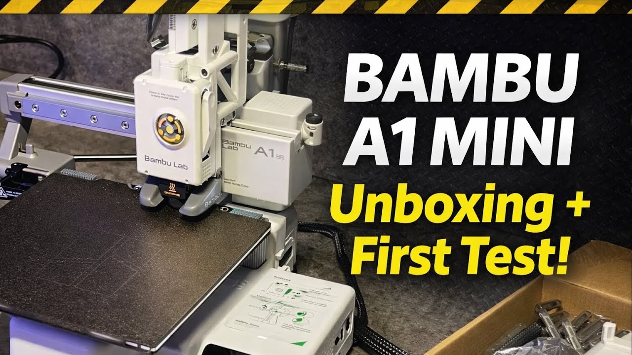 Bambu Lab A1 mini unboxing / setup and testing