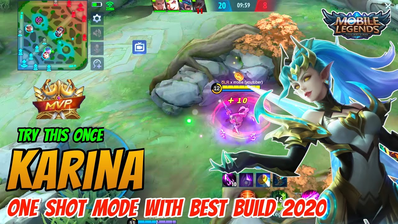 Karina Op Damage / Karina One Shot Kill Best Build & Gameplay (2020)~Karina Mobile Legends