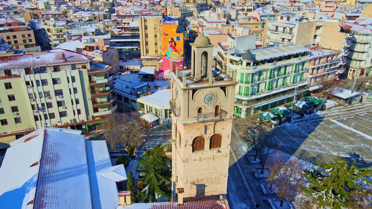 Χιονισμένη Κοζάνη - Snowy Kozani 4K