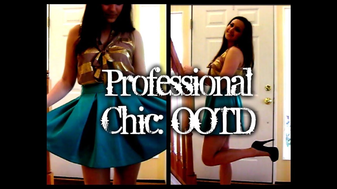 Professional Chic- OOTD ft. Skater Skirt
