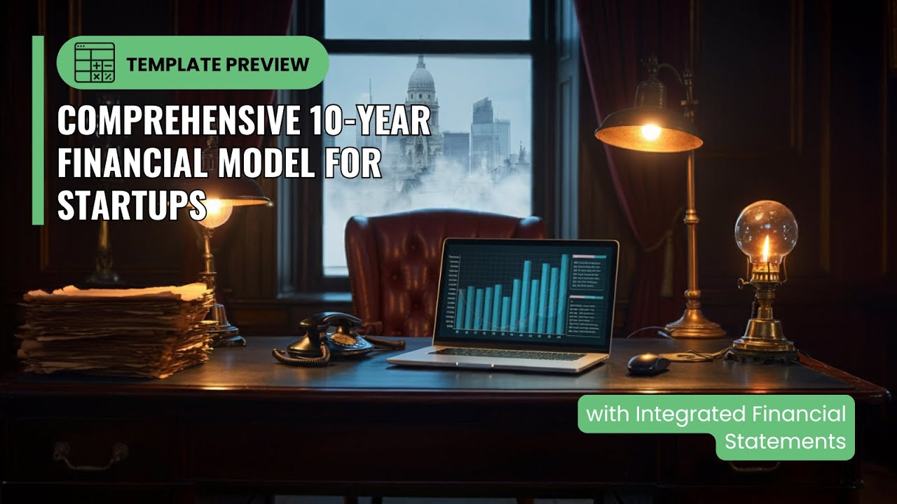 Comprehensive 10-Year Financial Model for Startups with Integrated Statements