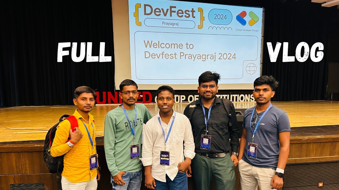 🌟 GDG Prayagraj Full Vlog | Dive into Google Developer Fest 2024 🚀 | Latest Tech, Talks & Networking
