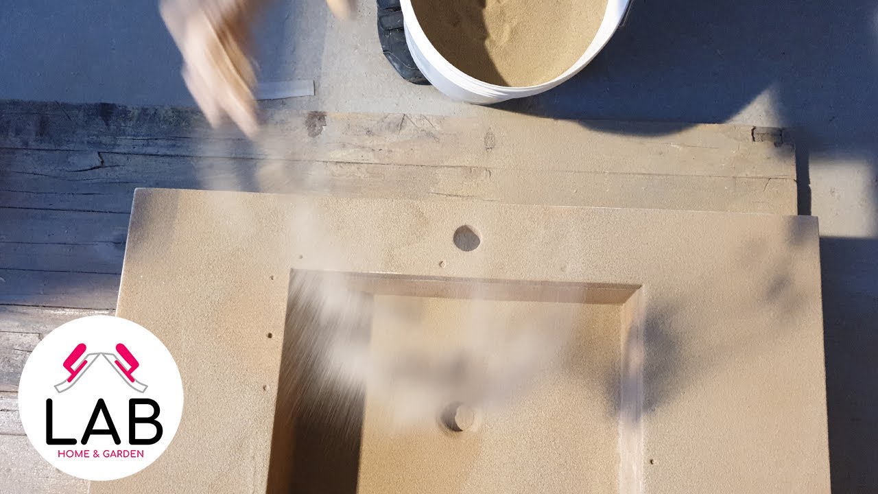 Lavabo fai da te in legno e Resina -  Sink in Wood and Resin