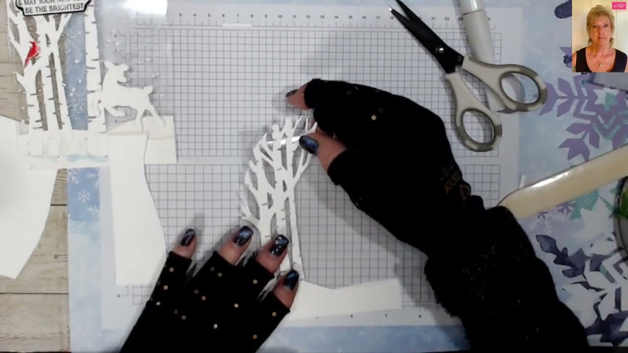 Faux Glass Holiday card