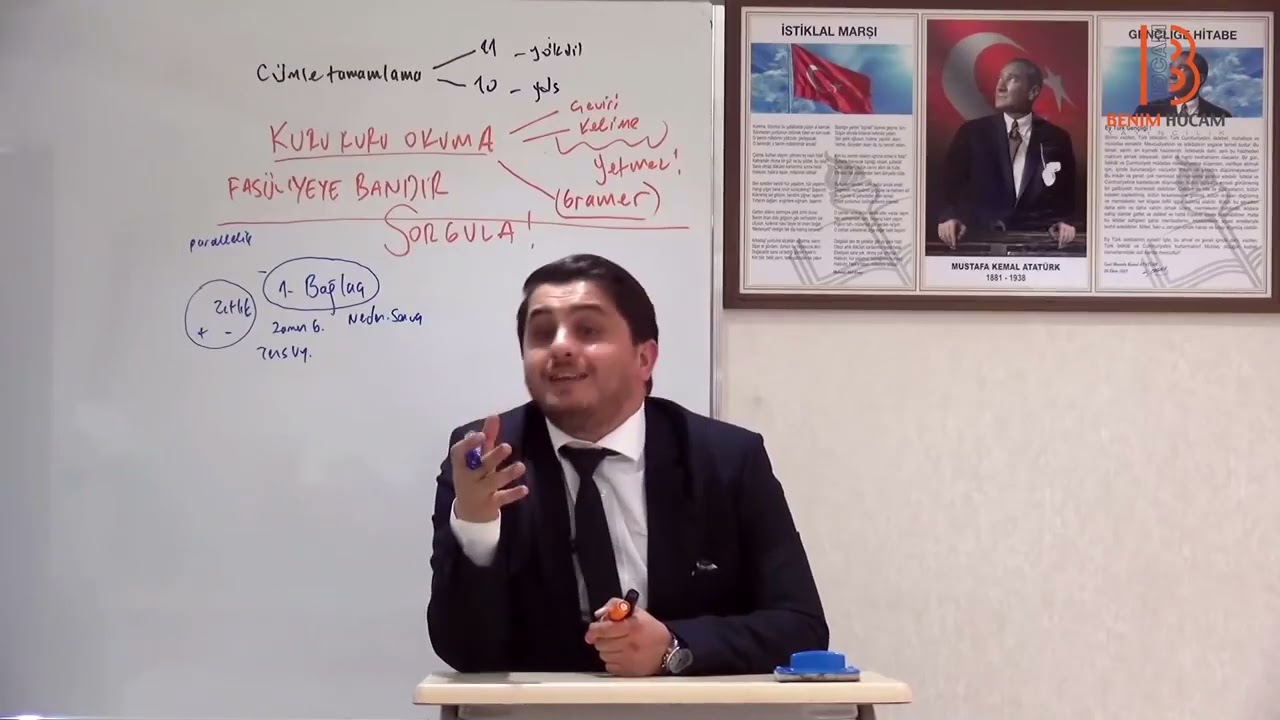 HAKKI ŞAHİN VİDEO 50 Cümle Tamamlama Soruları Çözüm Yöntemleri