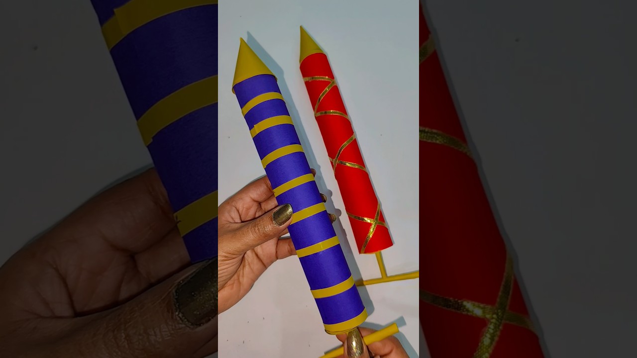 Diy Paper Pichkari for Holi festival #kids #craftideas #shorts