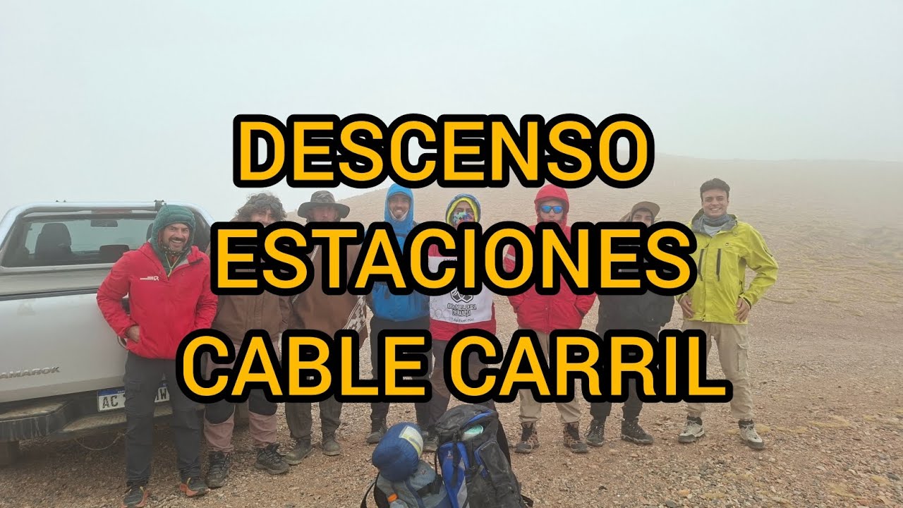 Descenso de las estaciones del Cable Carril Chilecito La Rioja