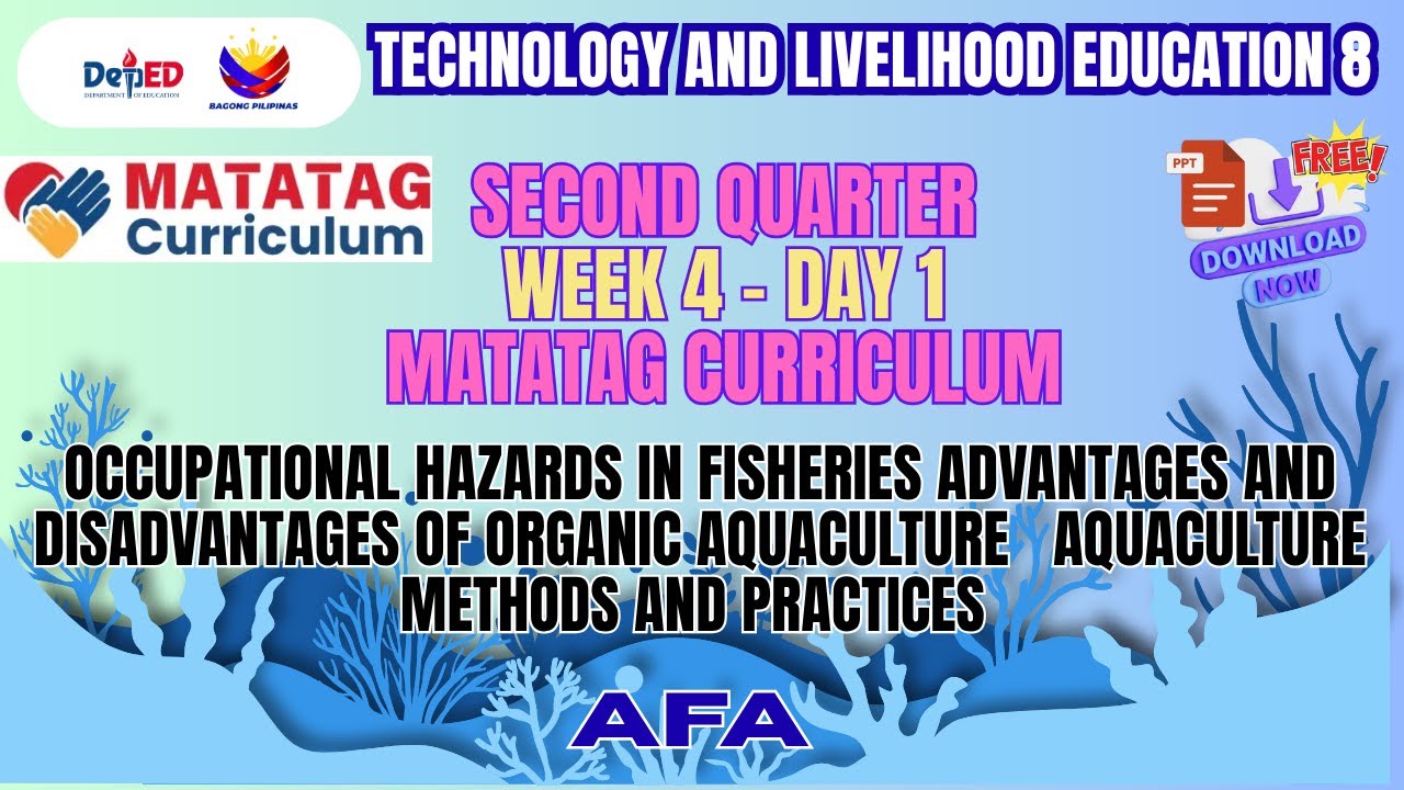 TLE 8 SECOND QUARTER WEEK 4 &ndash; Day 1 Matatag curriculum #MatatagCurriculum #TLE8 #Week4Day1 #AFA