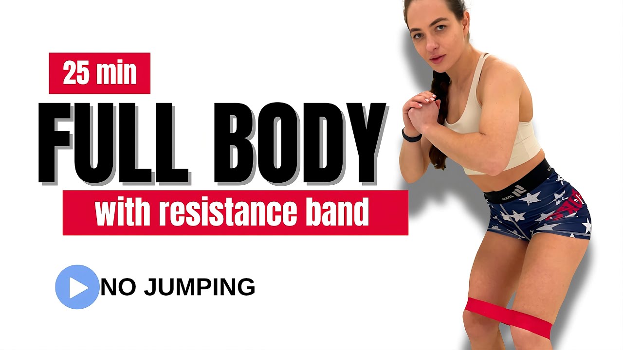 25-Min Full Body Mini Band Workout | Home friendly, No Jumping, Low Impact