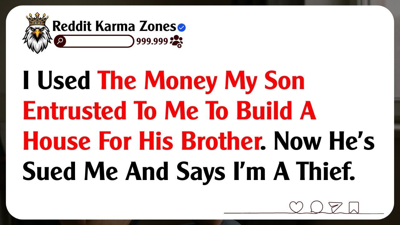 I Used The Money My Son Entrusted To Me To Build A House For His Brother. Now He's Sued Me And...