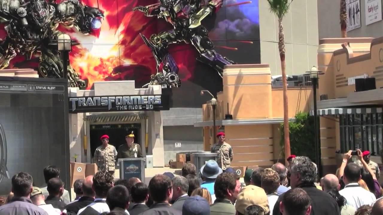 Transformers: The Ride grand opening ceremony at Universal Studios Hollywood