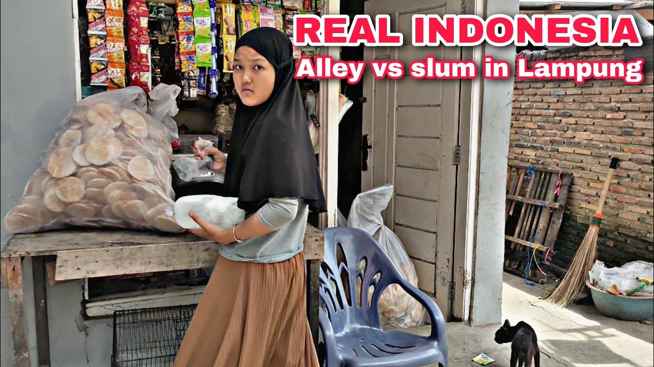 BERJALAN DI ANTARA GANG TERSEMBUNYI dan DAERAH KUMUH di LAMPUNG Indonesia 🇮🇩