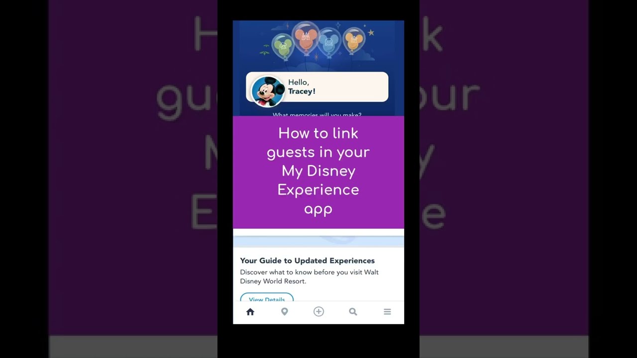 How to Link Other People to Your Friends and Family List in My Disney Experience App