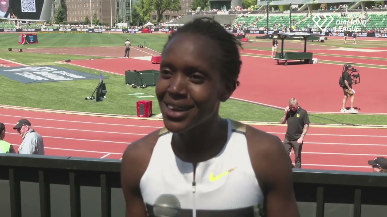 World Record! Faith Kipyegon Wins Pre Classic 1500m in 3:48.68 [interview]