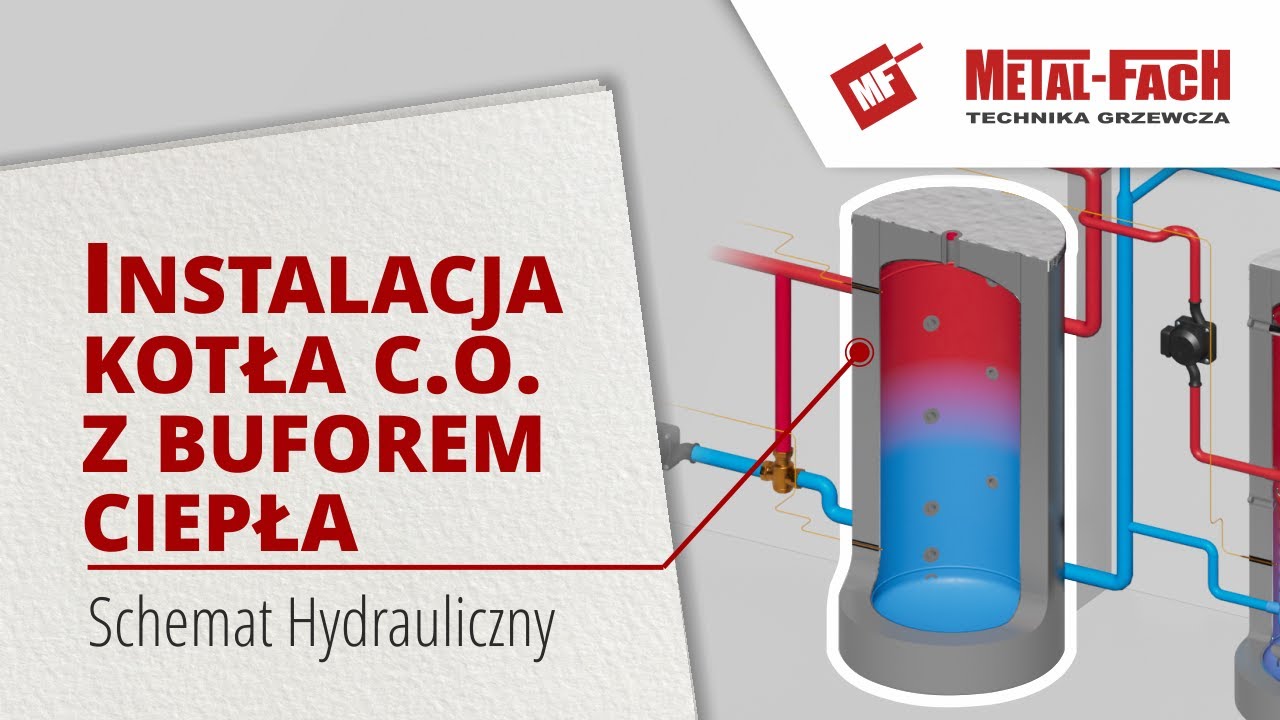 Instalacja kotła c.o. z buforem ciepła