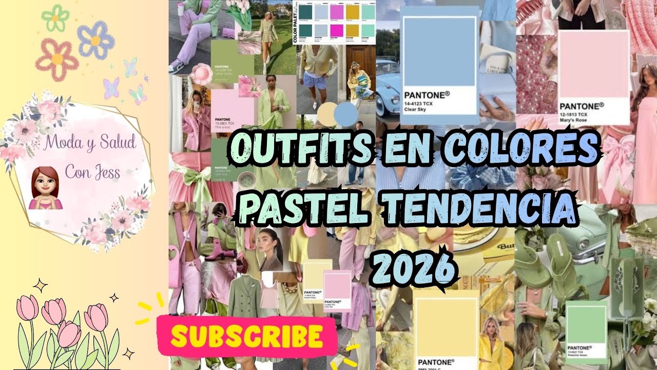 OUTFITS EN COLORES PASTEL TENDENCIA 2026 #ideas #tendencias #moda #fashion #pantone #2026 #outfit