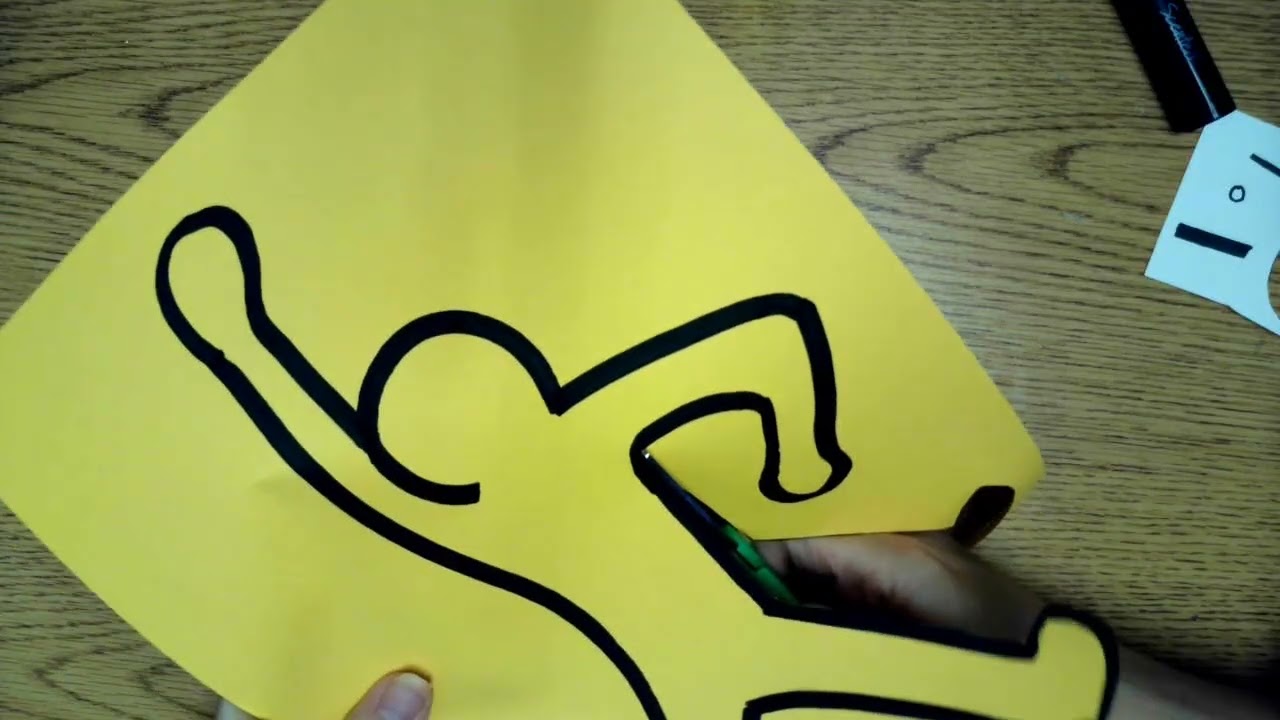 3 haring cut and glue figure