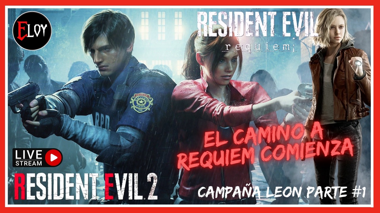 🔴 MR. X NO NOS VA A DEJAR RESPIRAR 💀 | RE2 REMAKE | CAMPAÑA LEON | CAMINO AL REQUIEM | PS5 | 1