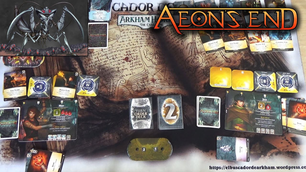 Partida a Aeon's End: Carapace Queen vs Mist & Jian