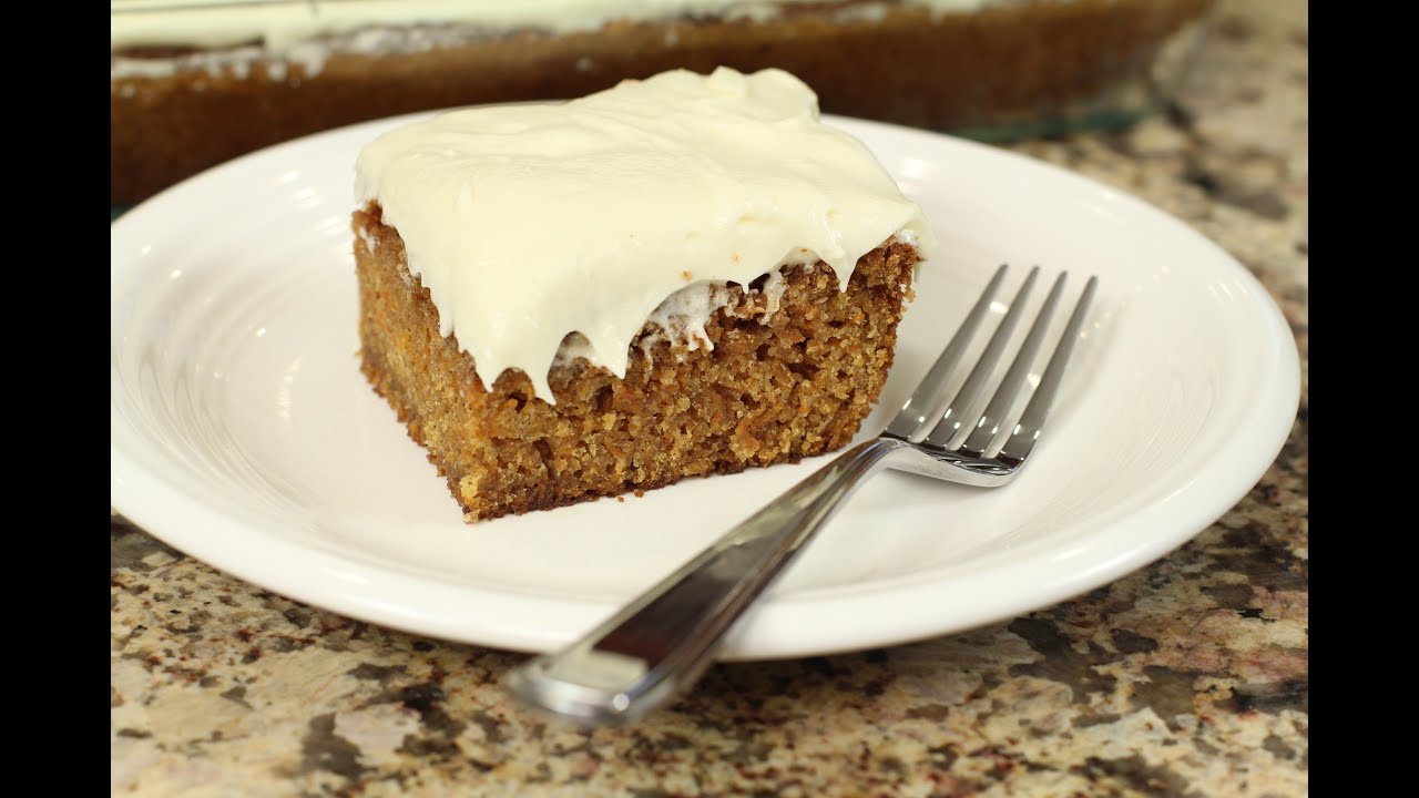 Luscious Carrot Cake - It's Gluten Free Lower In Fat - Bet You Can't Tell.