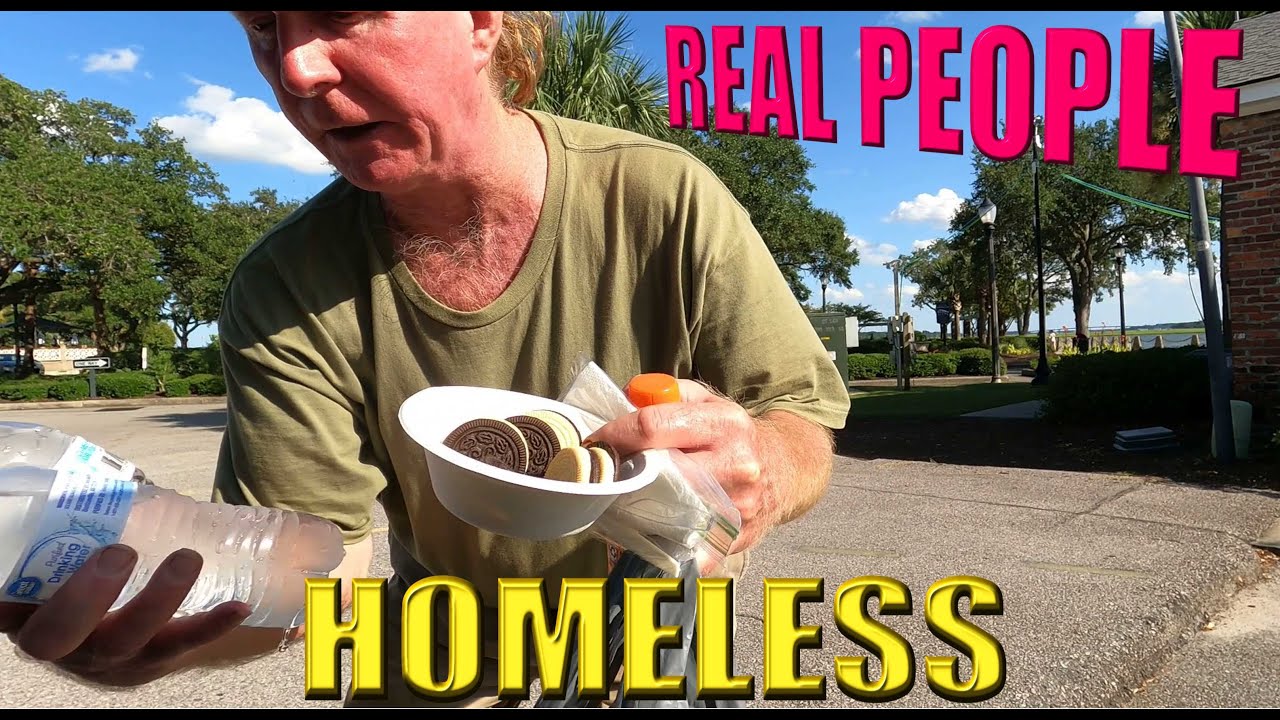 Homelessness is Real, Cold Water, Giving Food to Homeless, Providing Friendship, Beaufort SC