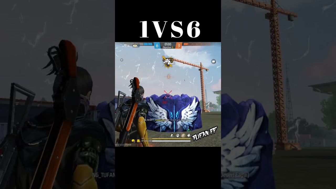 1 VS 6 Insane Clutch | God Level Gameplay 😱 #tufanff #shorts