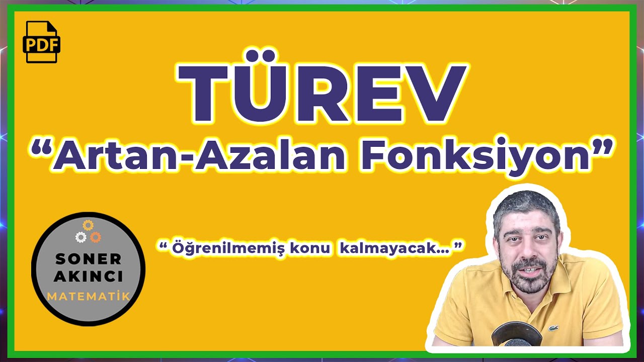 TÜREV | ARTAN AZALAN FONKSİYONLAR  | PDF