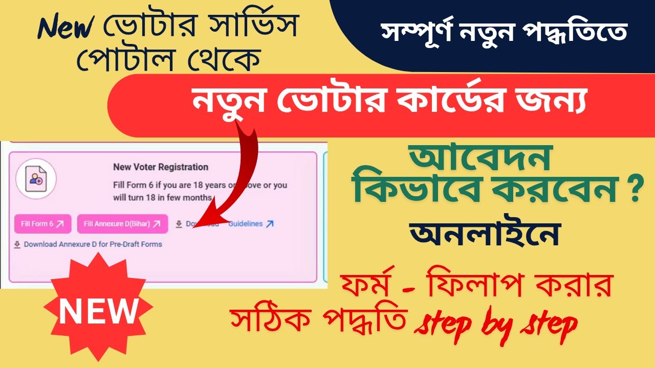 New Voter ID Card Apply Online 2025 | voter id card apply online New process |